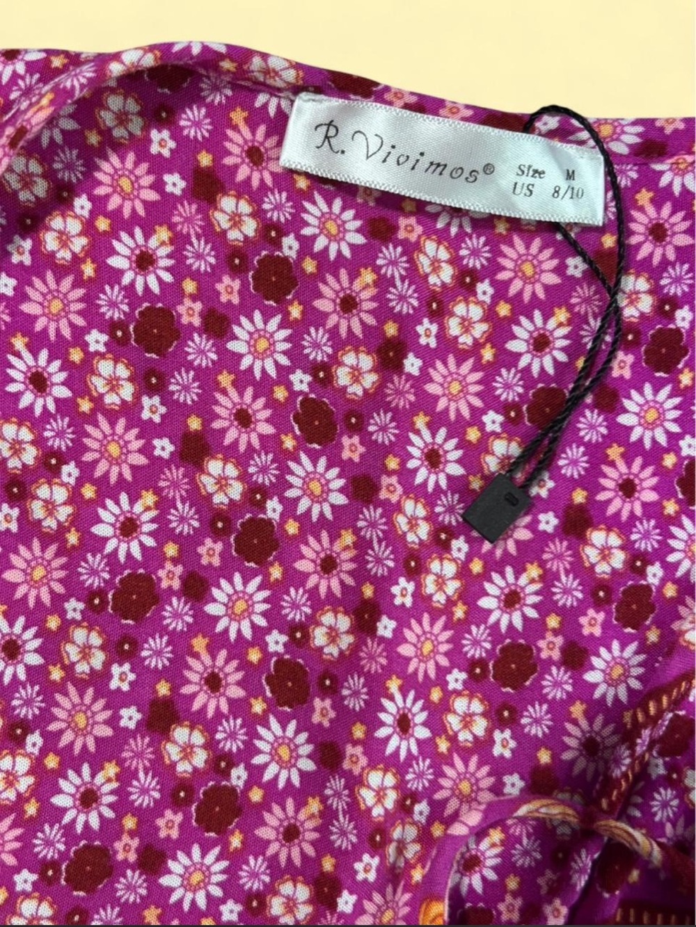 R. Vivimos Floral Purple Dress